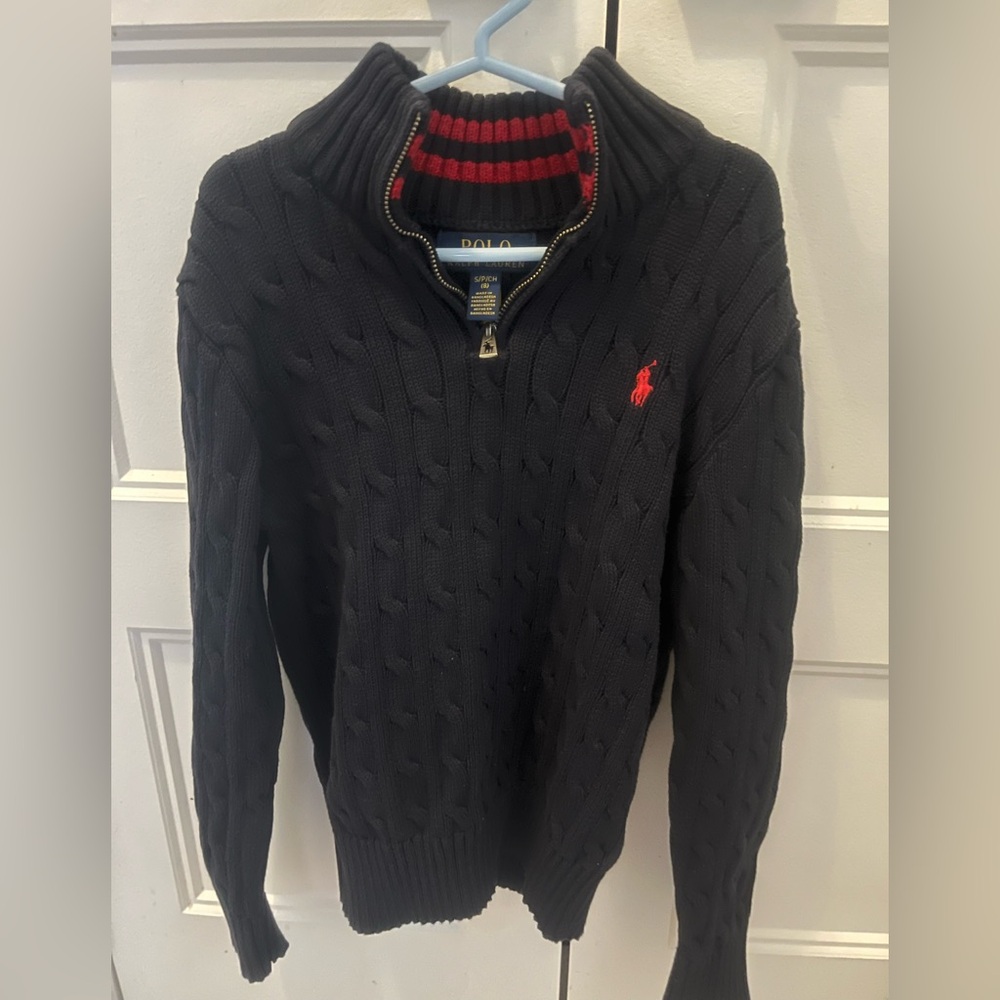 Polo by Ralph Lauren Navy Zip-Up Sweater